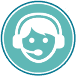 Person icon headset